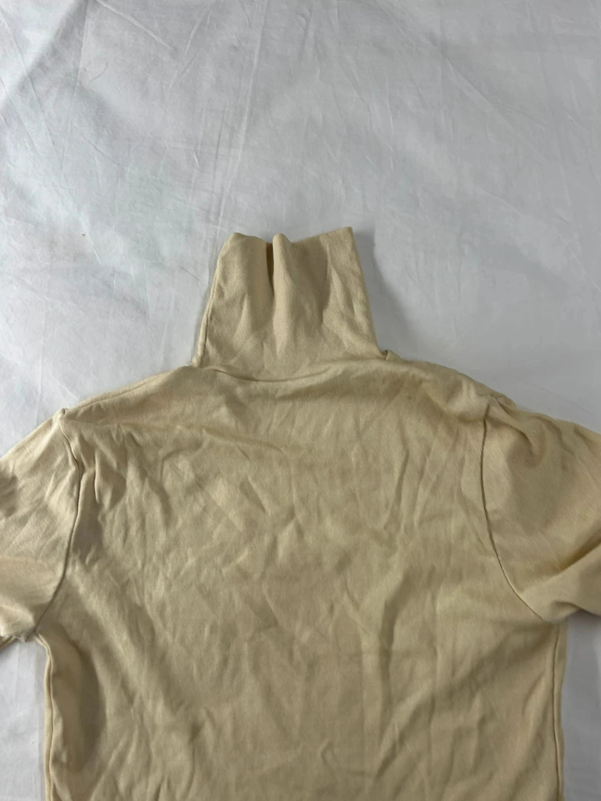 Vintage cream beige turtleneck retro y2k style – photo 5